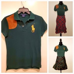 RALPH LAUREN Blue Label  - Green T/Polo